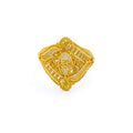 Artistic Impeccable 22K Gold Netted Ring