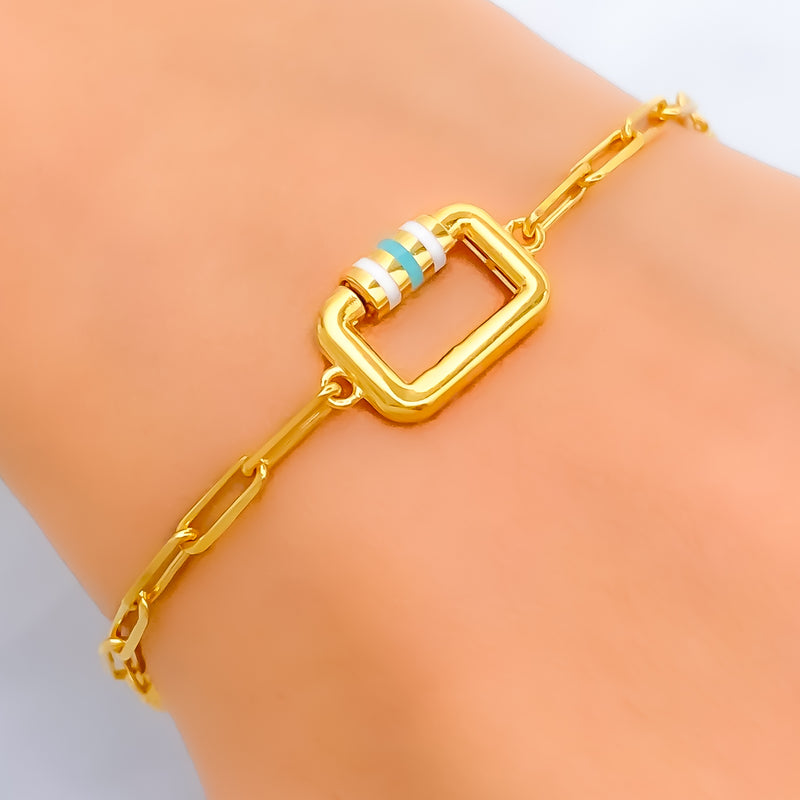 trendy-unique-21k-gold-bracelet