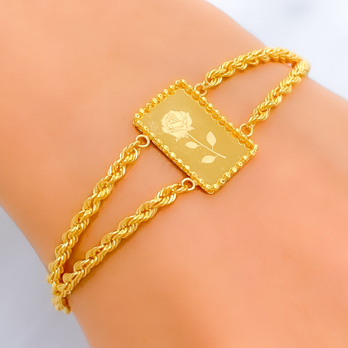 sleek-flower-21k-gold-bracelet