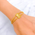 sleek-flower-21k-gold-bracelet