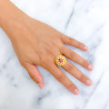 decorative-glowing-22k-gold-cz-statement-ring