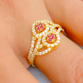 fashionable-blooming-22k-gold-cz-statement-ring