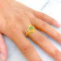 green-dazzling-22k-gold-cz-statement-ring