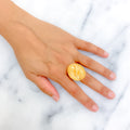 Charming Elevated 21k Gold Ring