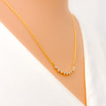 Lavish Alternating Diamond + 18k Gold Necklace