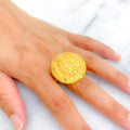 Shimmering Jazzy 21k Gold Ring