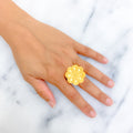 Beautiful Flower 21k Gold Ring