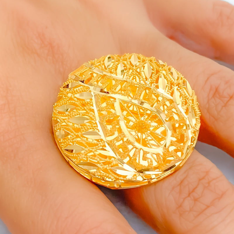 Elevated Dressy 21k Gold Ring