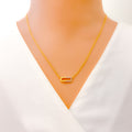 Stunning Oval Diamond + 18k Gold Necklace 