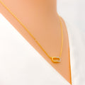 Stunning Oval Diamond + 18k Gold Necklace 