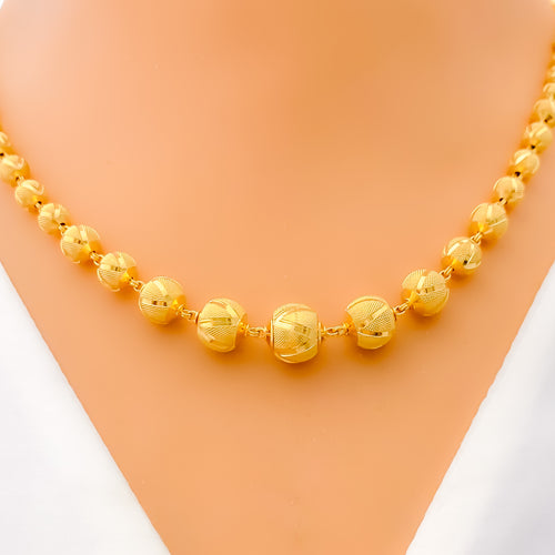 22K 916 PURE Dubai Real Fine Gold Coins Women's Necklace 18” long 1.5mm  7.7g | eBay