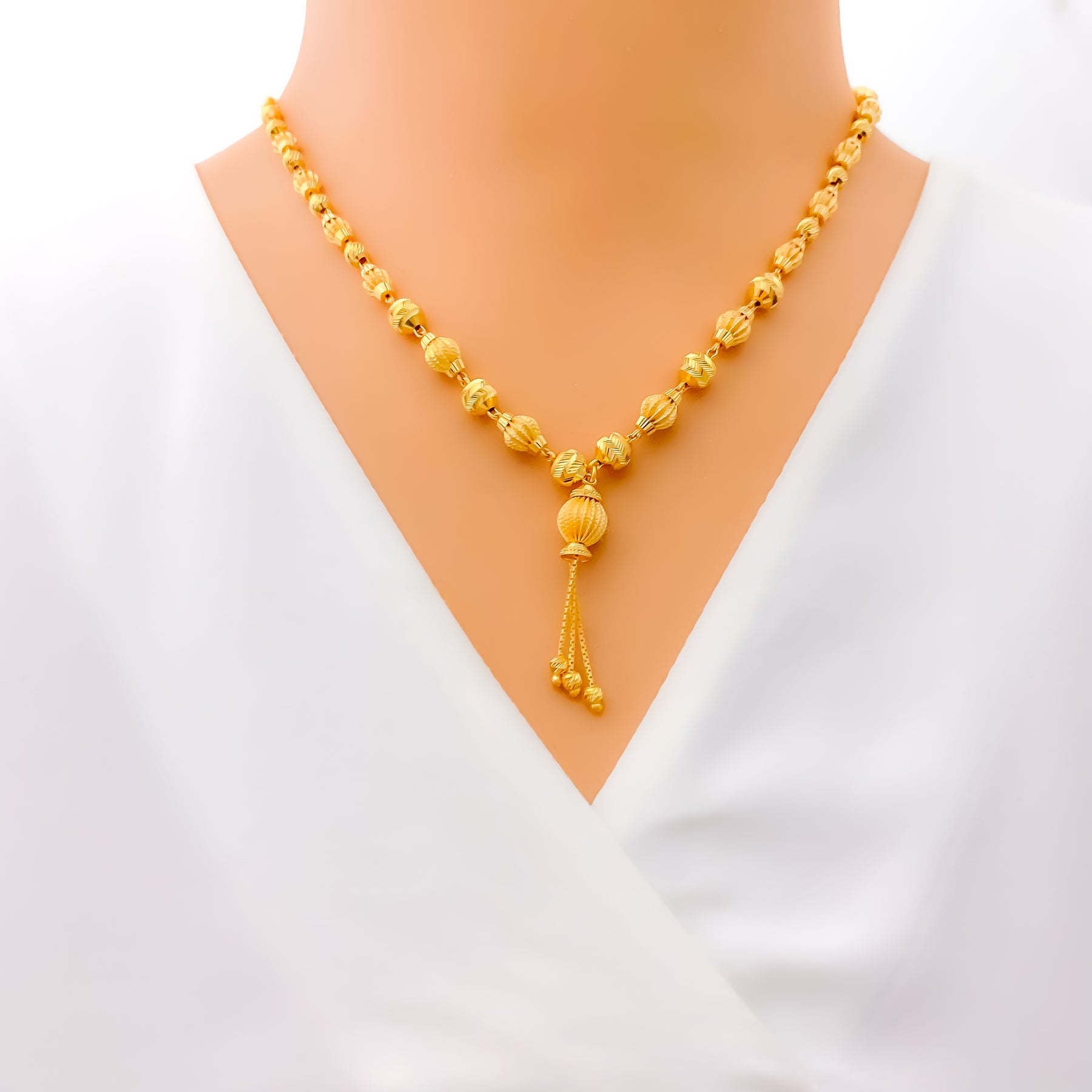 22K Gold Necklace Set (29.55G) - Queen of Hearts Jewelry
