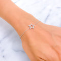 Twinkling Star-Shaped Diamond + 18k Gold Bracelet 