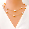 36" Elegant Pearl Necklace