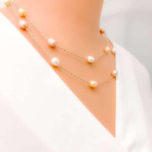 36" Elegant Pearl Necklace