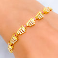 fashionable-trendy-22k-gold-cz-bracelet