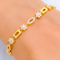 dainty-flower-22k-gold-cz-bracelet