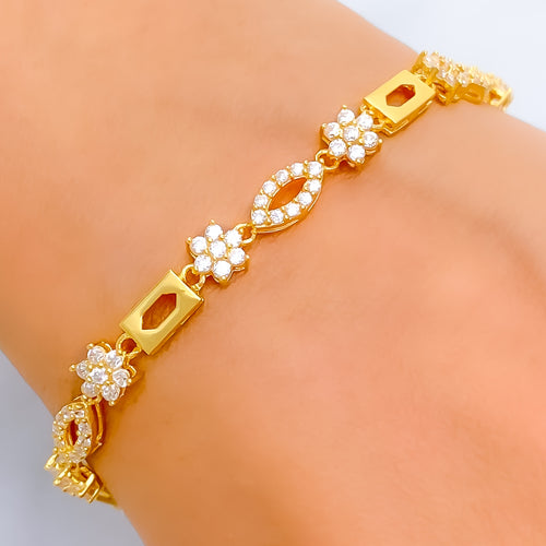 sparkling-radiant-22k-gold-cz-bracelet