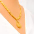 Special Sophisticated Drop 22k Gold Necklace Set