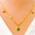 Vintage Charm 21k Gold Necklace 