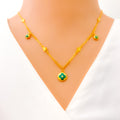 Vintage Charm 21k Gold Necklace 