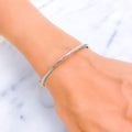 Dainty Glistening 22k Gold Bangle Bracelet 