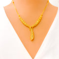 Contemporary Delightful 22k Gold Necklace Set