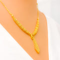 Contemporary Delightful 22k Gold Necklace Set