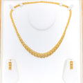 Festive Graduating 22k Gold Mesh Necklace Set
