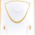 Stately Stunning 22k Gold Netted Necklace Set