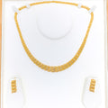 Dazzling Golden Leaf 22k Gold Necklace Set