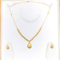 Special Sophisticated Drop 22k Gold Necklace Set