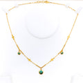 Vintage Charm 21k Gold Necklace 