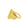 reflective-striped-21k-gold-leaf-ring