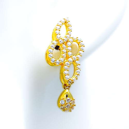 chic-dressy-22k-gold-cz-hanging-earrings