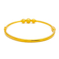 Fine Checkered 22k Gold Bangle Bracelet