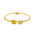 Gorgeous Graceful 22k Gold Bangle Bracelet