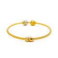 Gorgeous Graceful 22k Gold Bangle Bracelet