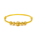 Mesmerizing Adorned 22k Gold Bangle Bracelet