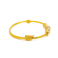 Mesmerizing Adorned 22k Gold Bangle Bracelet