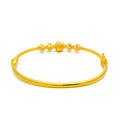 Mesmerizing Adorned 22k Gold Bangle Bracelet