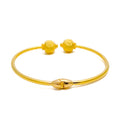 Rich Embellished 22k Gold Bangle Bracelet