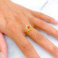 ornate-flower-22k-gold-cz-ring