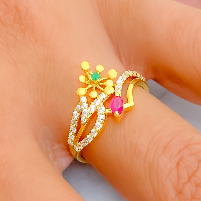 intricate-colorful-22k-gold-cz-ring