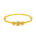 Radiant Graceful 22k Gold Bangle Bracelet