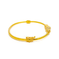 Radiant Graceful 22k Gold Bangle Bracelet