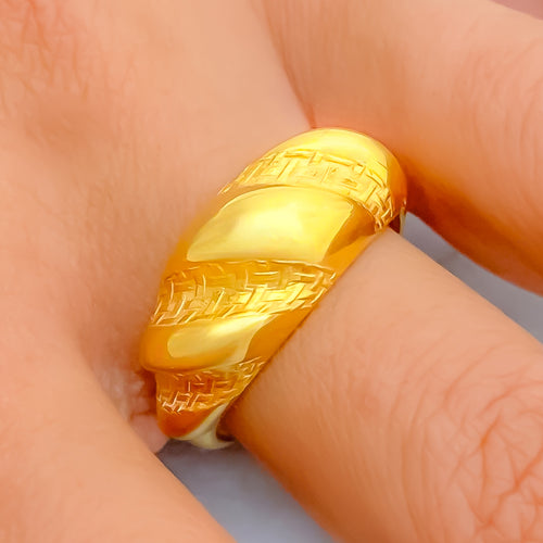 bold-engraved-21k-gold-ring