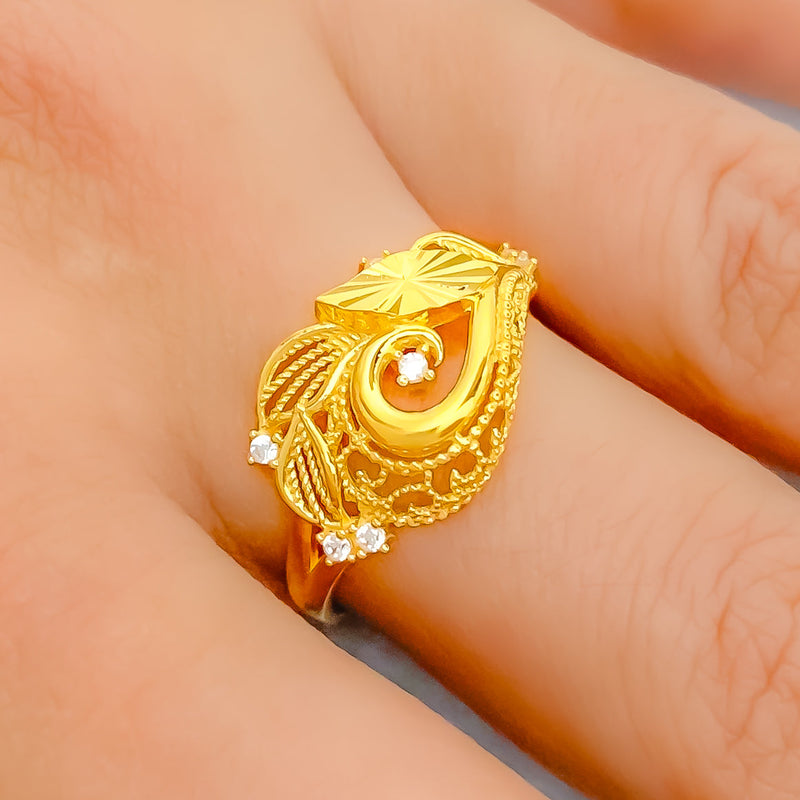 22k-gold-charming-leaf-accented-cz-ring