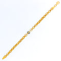 Everlasting Regal 22k Gold CZ Bracelet 