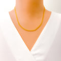 Lightweight Curb Link 22K Gold Chain - 18"